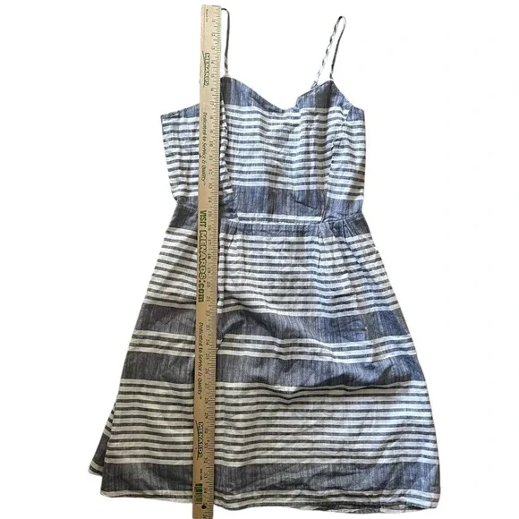 Old Navy Blue and White Striped Sundress Sleeveless Casual Summer Dress M - Picture 10 of 12